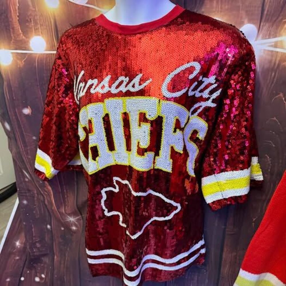 KC Chiefs Sequin Jersey - LAST ONE!